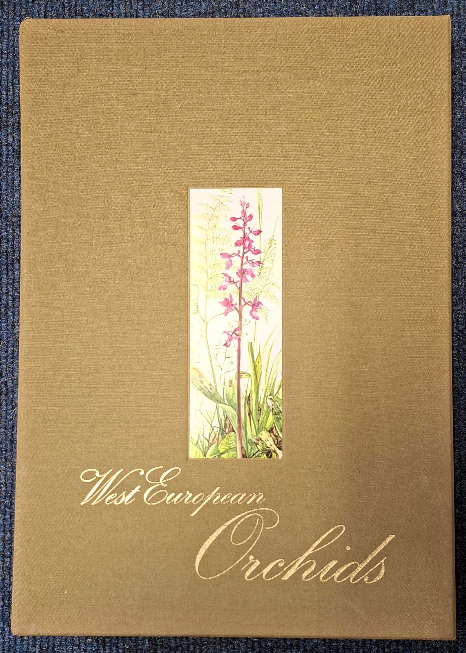 Front of the slip case of West European Orchids