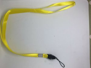 Yellow Polyester Lanyard