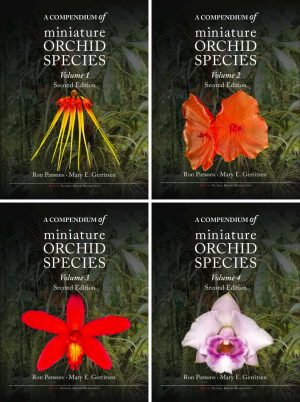 A Compendium of minature orchid species four volume set covers