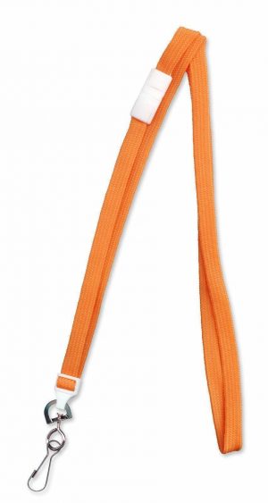 Lanyard Orange Neck strap with metal clip