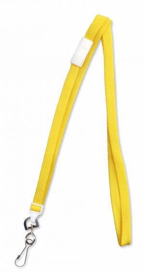Lanyard Yellow Neck strap with metal clip