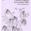 International Clematis Register and Checklist 2002: Seventh Supplement