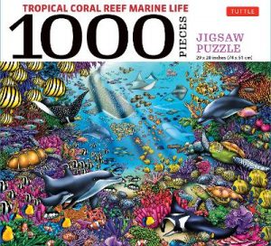 Tropical Coral Reef Marine Life - 1000 Piece Jigsaw Puzzle: Finished Size 29 in X 20 inch (74 x 51 cm)