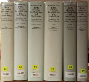 Handbook of the Birds of Europe the Middle East and North Africa (Vols. 1,2,3,5,6,7)