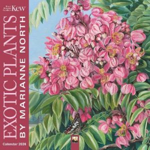 Kew Gardens: Exotic Plants by Marianne North Wall Calendar 2026 (Art Calendar)