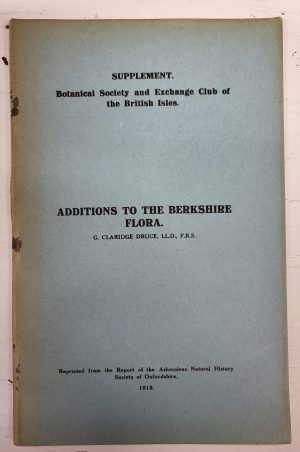 Supplement (additions) to the Berkshire Flora