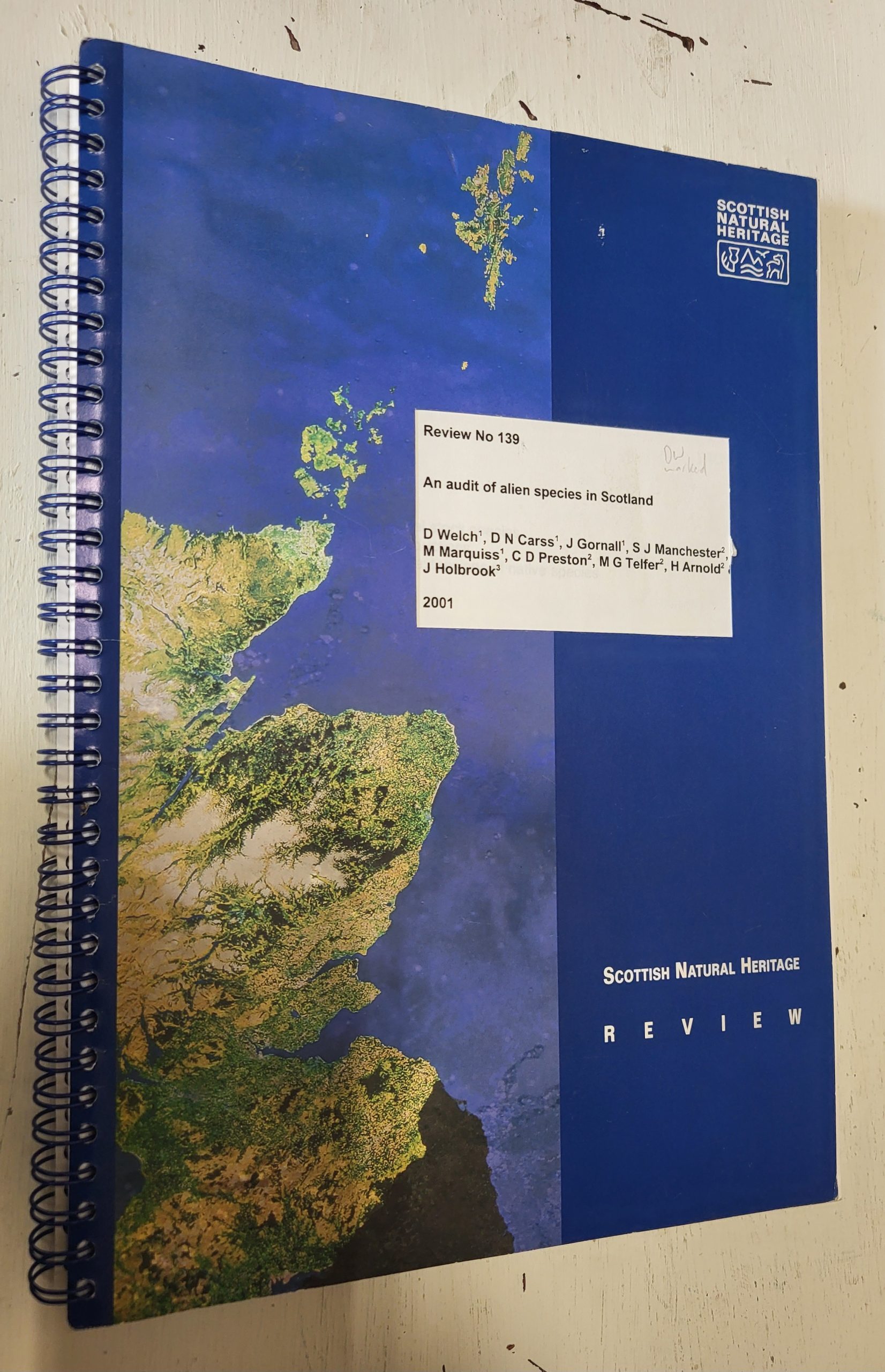 An Audit of Alien Species in Scotland