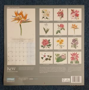 Kew Botanical Art  Calendar 2017