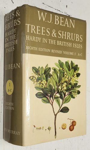Trees and Shrubs Hardy in the British Isles, vol. 1 only