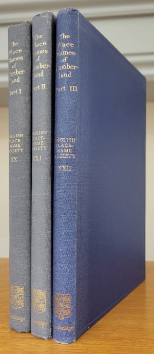 The Place-Names of Cumberland (parts 1-3) English Place-Name Society vols. xx,xxi,xxii
