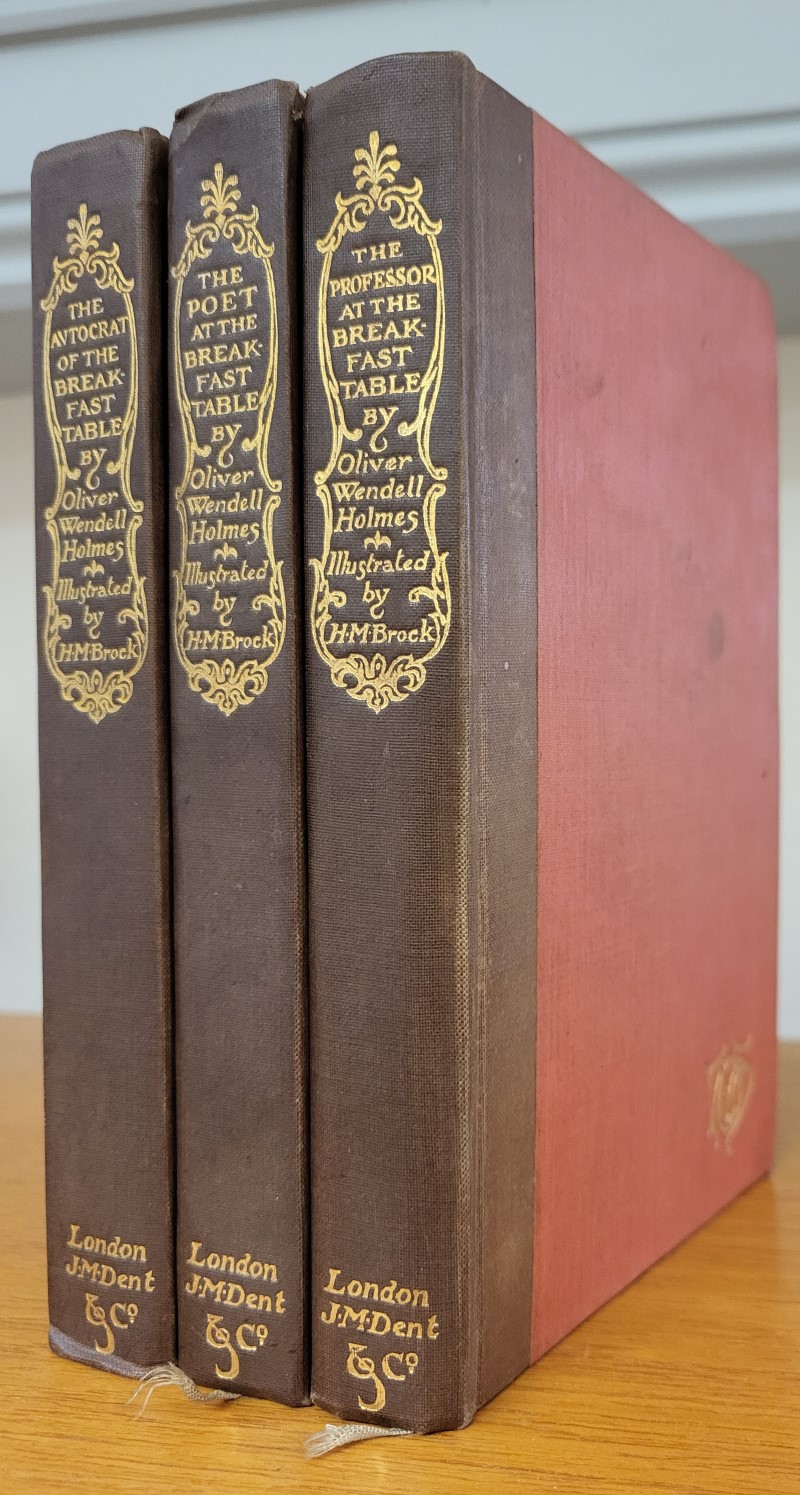 Breakfast Table 3 book set: The Autocrat of the Breakfast Table; The Professor at the Breakfast Table; and, The Poet at the Breakfast Table