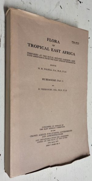 Flora of Tropical East Africa: Rubiaceae (Part 1)