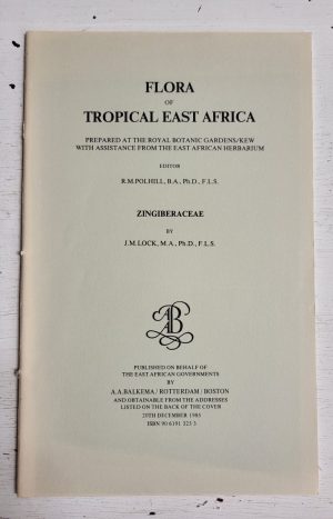 Flora of Tropical East Africa: Zingiberaceae