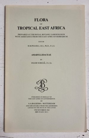 Flora of Tropical East Africa: Amaryllidaceae