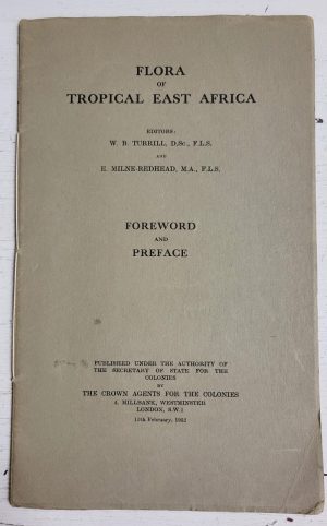 Flora of Tropical East Africa: Foreword and Preface