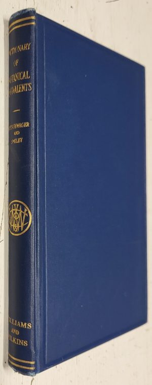 Dictionary of Botanical Equivalents: German-English, Dutch-English, Italian-English, French-English