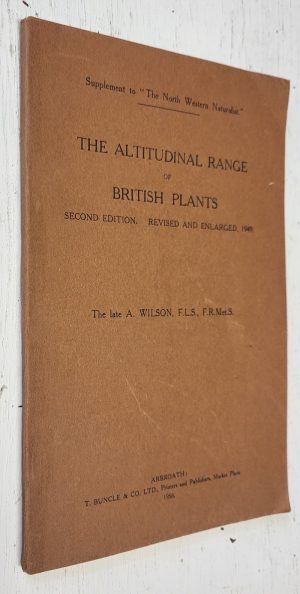 The Altitudinal Range of British Plants