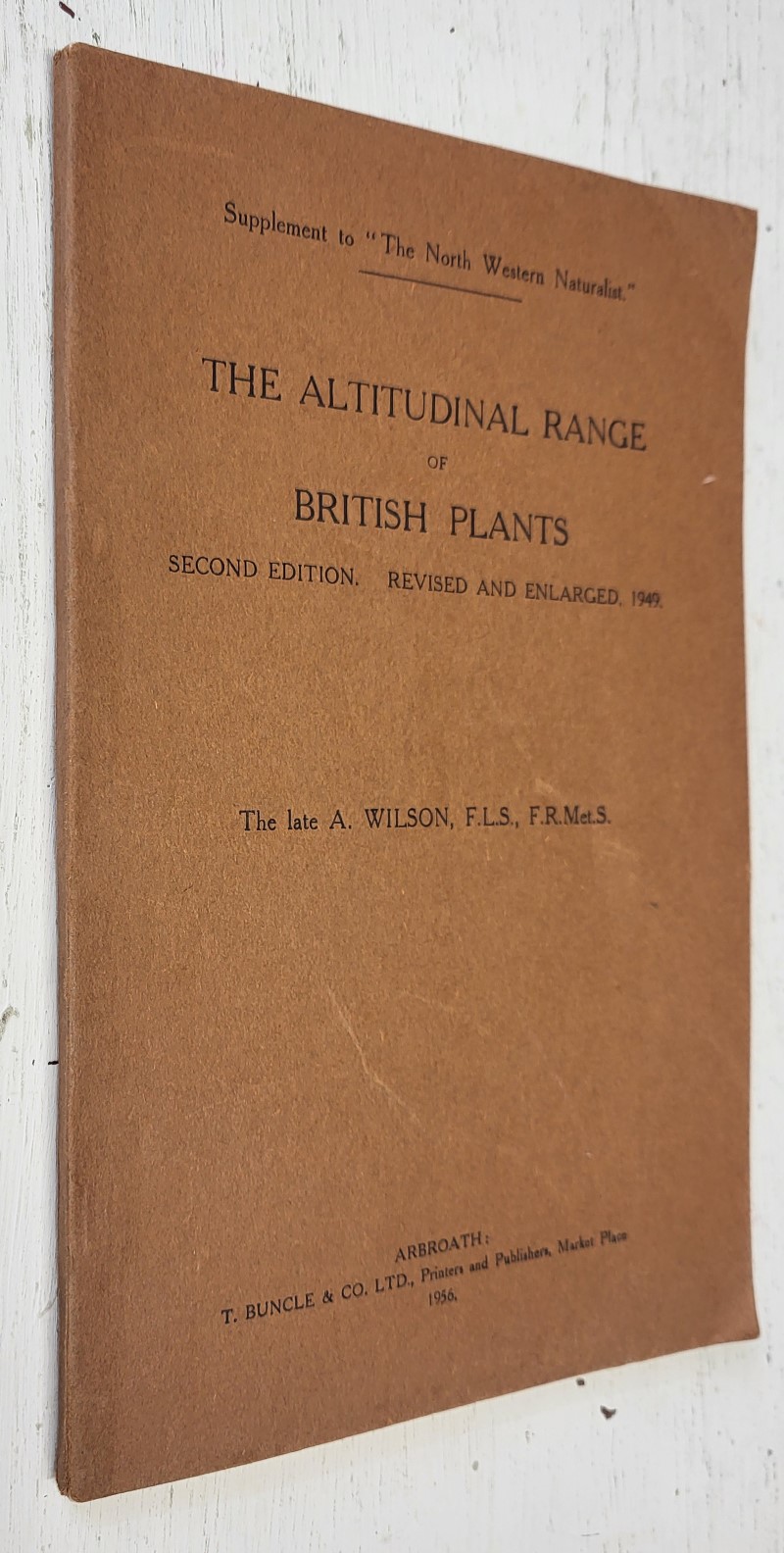The Altitudinal Range of British Plants