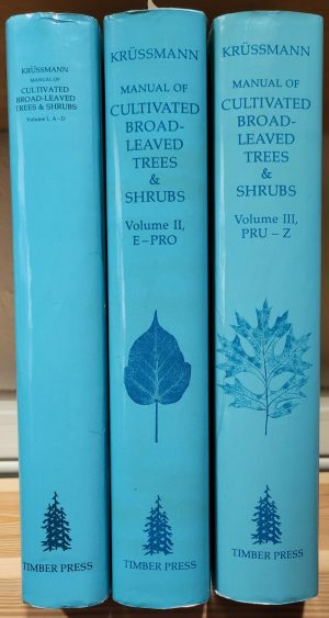 Manual of Cultivated Broad-Leaved Trees & Shrubs (3 Vol. set)