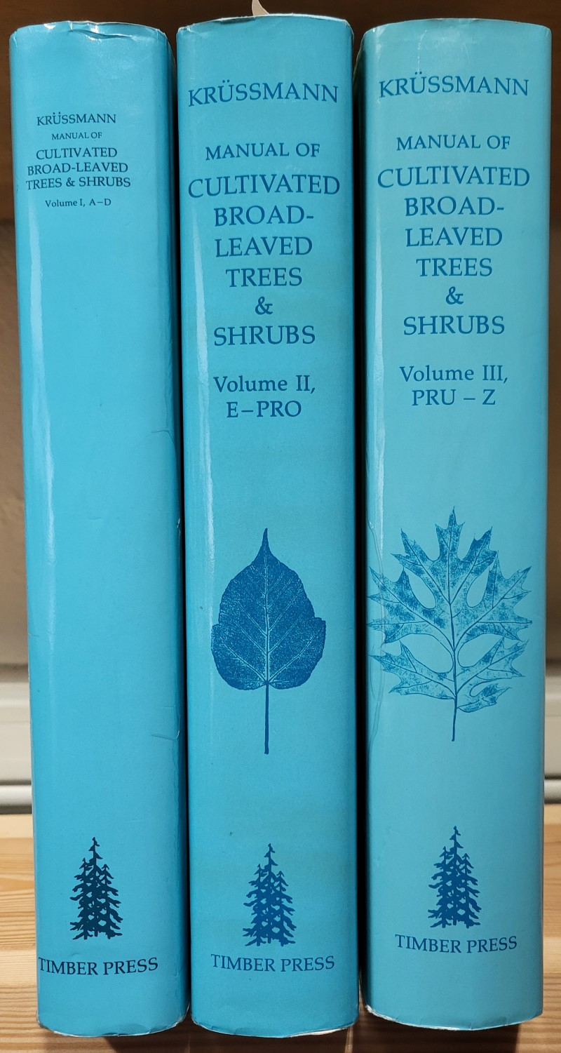 Manual of Cultivated Broad-Leaved Trees & Shrubs (3 Vol. set)